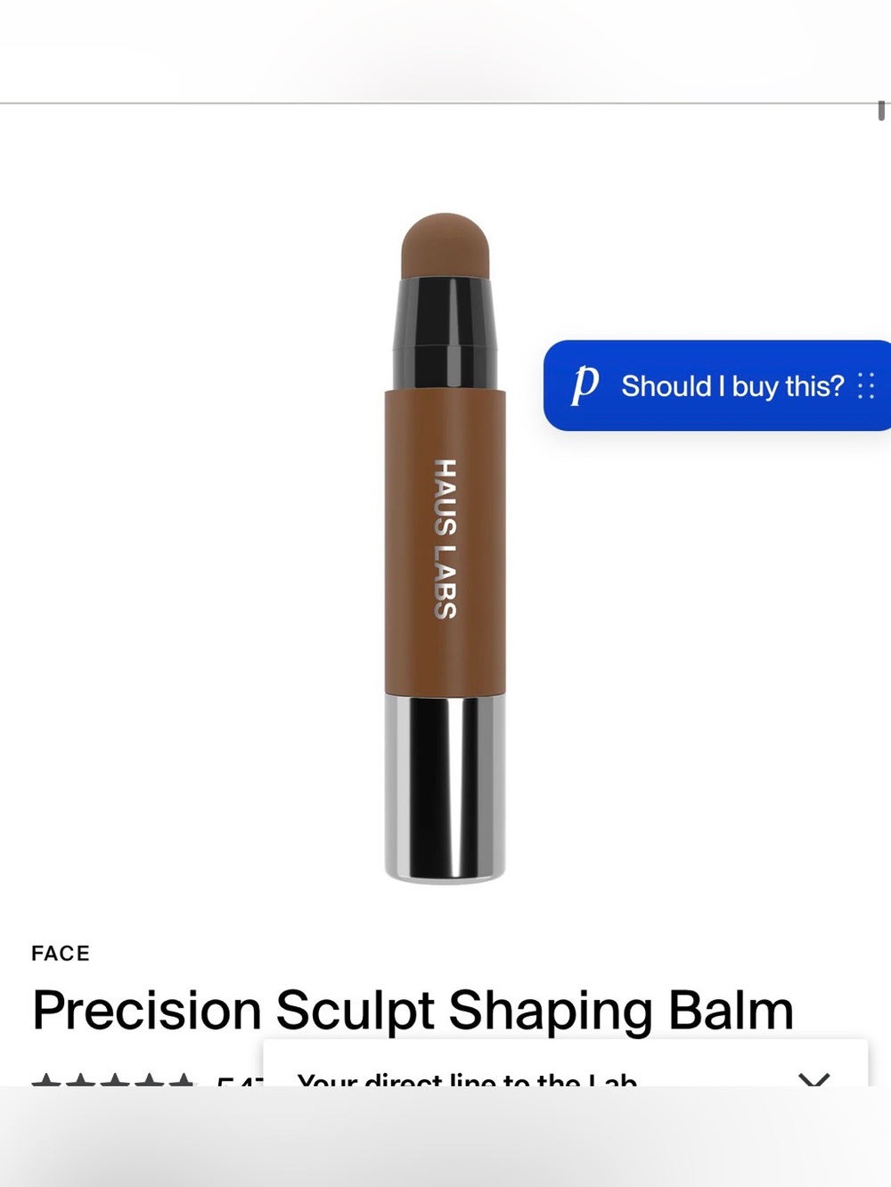 Haus Labs Precision Sculpt Shaping Balm two colors Combo: Chisel and Silhouette - Picture 6 of 11